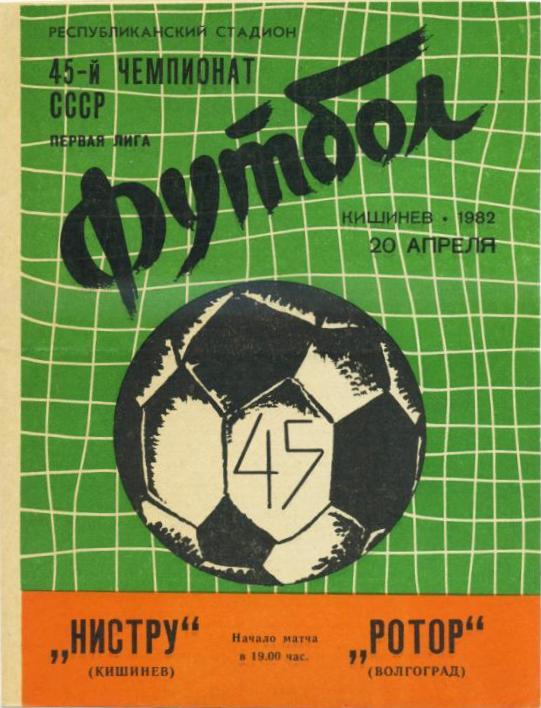 Нистру (Кишинёв) - Ротор (Волгоград) 2:0