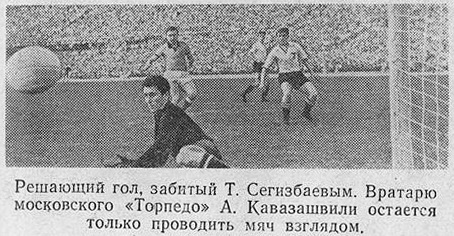 Кайрат (Алма-Ата) - Торпедо (Москва) 1:0