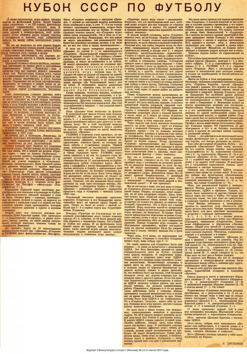 Динамо (Кунгур) - Динамо (Ленинград) 1:8. Нажмите, чтобы посмотреть истинный размер рисунка