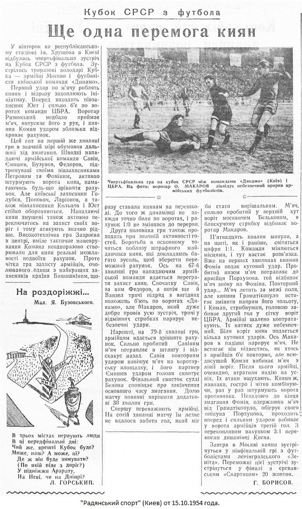Динамо (Киев) - ЦДСА (Москва) 3:1 д.в.