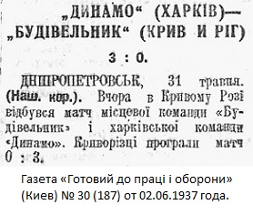 Строитель (Кривой Рог) - Динамо (Харьков) 0:3