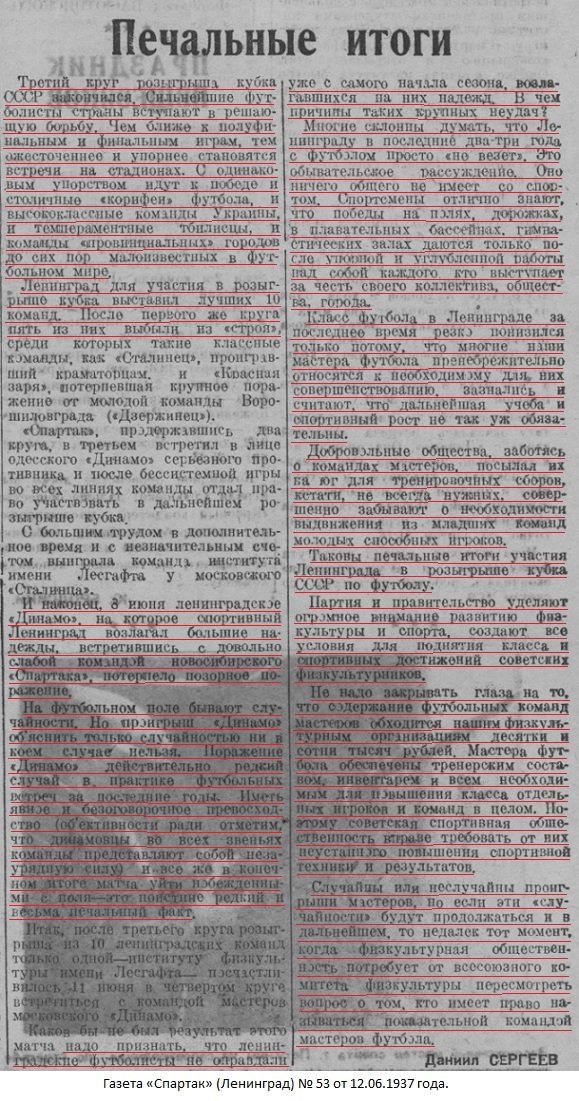 Динамо (Ленинград) - Спартак (Новосибирск) 0:1