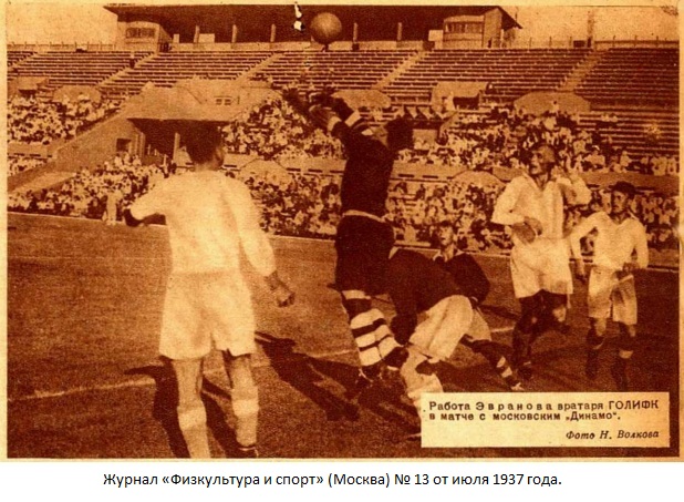 Динамо (Москва) - Институт Физкультуры - ГОЛИФК им. П.Ф. Лесгафта (Ленинград) 3:2 д.в.