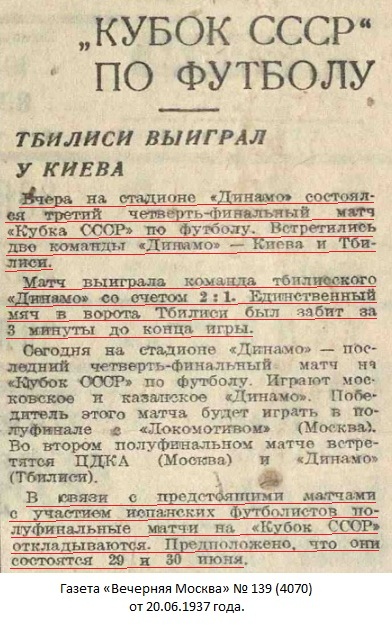 Динамо (Тбилиси) - Динамо (Киев) 2:1