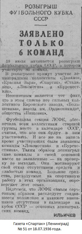 Дзержинец - паровозостроительный завод (Коломна) - Спартак (Ленинград) 0:9