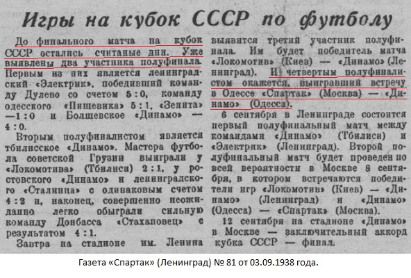 Динамо (Одесса) - Спартак (Москва) 0:3