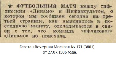 ГЦОЛИФК (Москва) - Динамо (Баку) +:- неявка