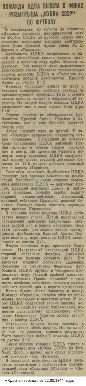 ЦДКА (Москва) - Торпедо (Москва) 3:2