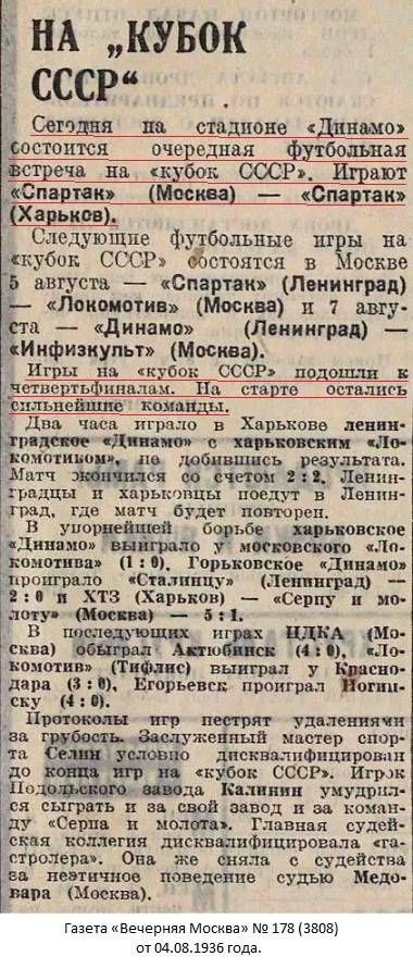 Спартак (Москва) - Спартак (Харьков) 4:0