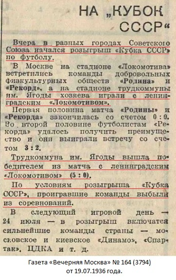 Динамо - трудовая коммуна № 1 им. Г.Г. Ягоды (Болшево) - Локомотив (Ленинград) 5:0