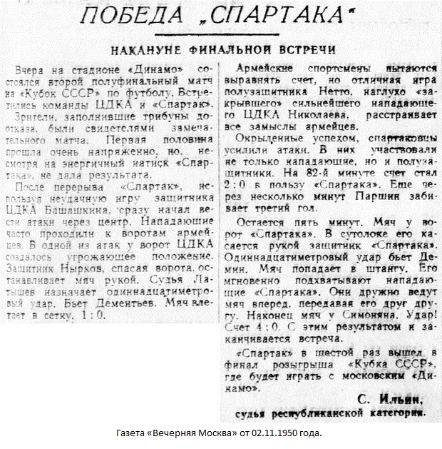 ЦДКА (Москва) - Спартак (Москва) 0:4