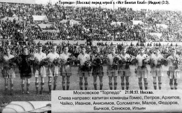 Торпедо (Москва) - ИБК (Калькутта, Индия) 3:3